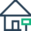 house for sale sign icon