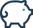 piggy bank pig icon