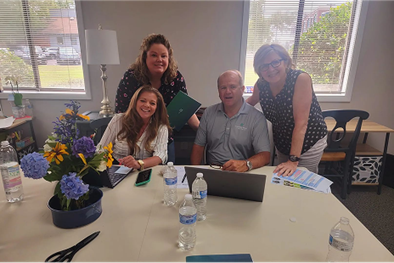 Brian Canady, Branch Manager and Mortgage Loan Officer, with his team.