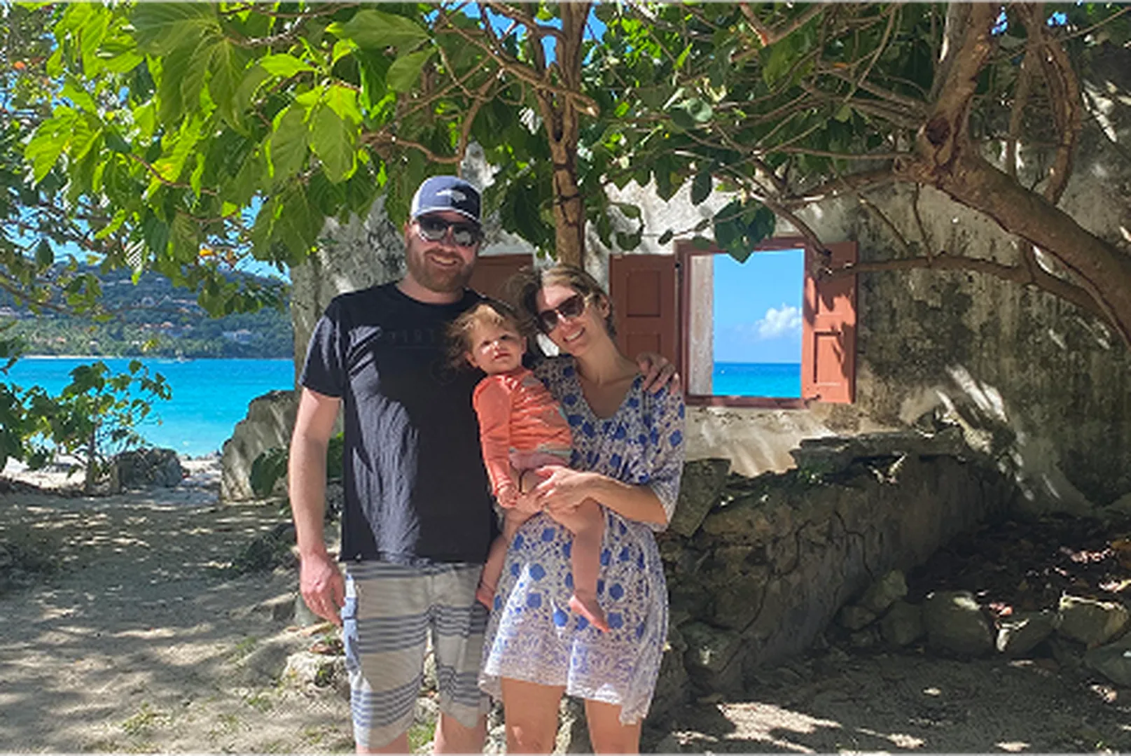 Courtland Parnell, Branch Manager, with his wife and children.