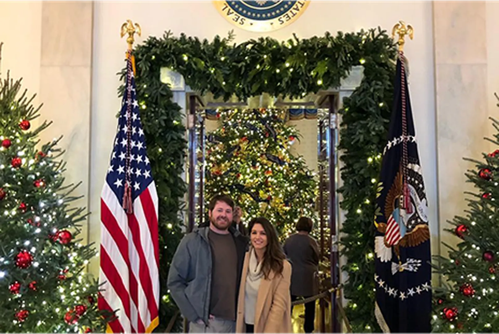 Courtland Parnell, Branch Manager, pictured with his wife.