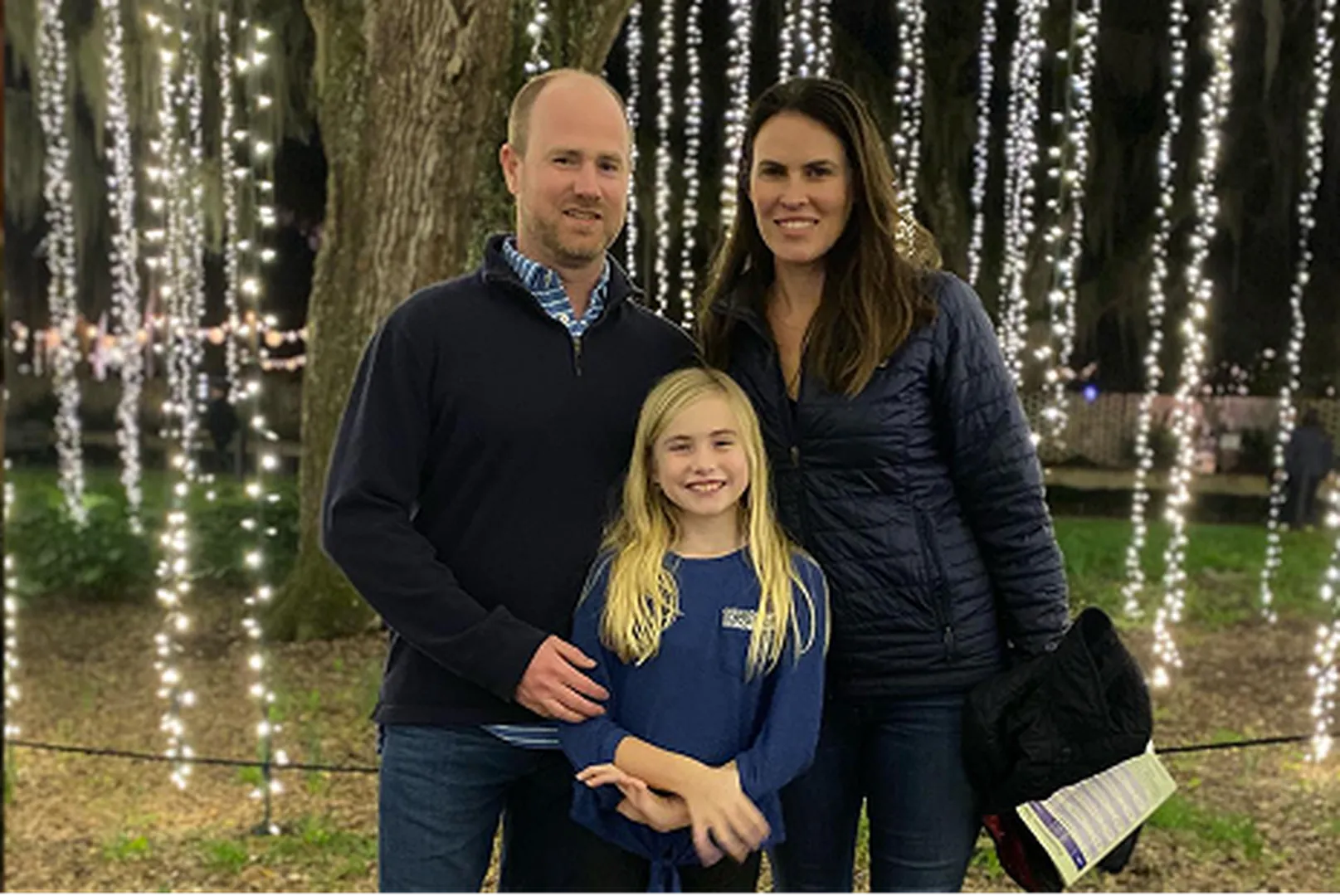 Jeremy White, Mortgage Loan Officer, with his daughter and wife.