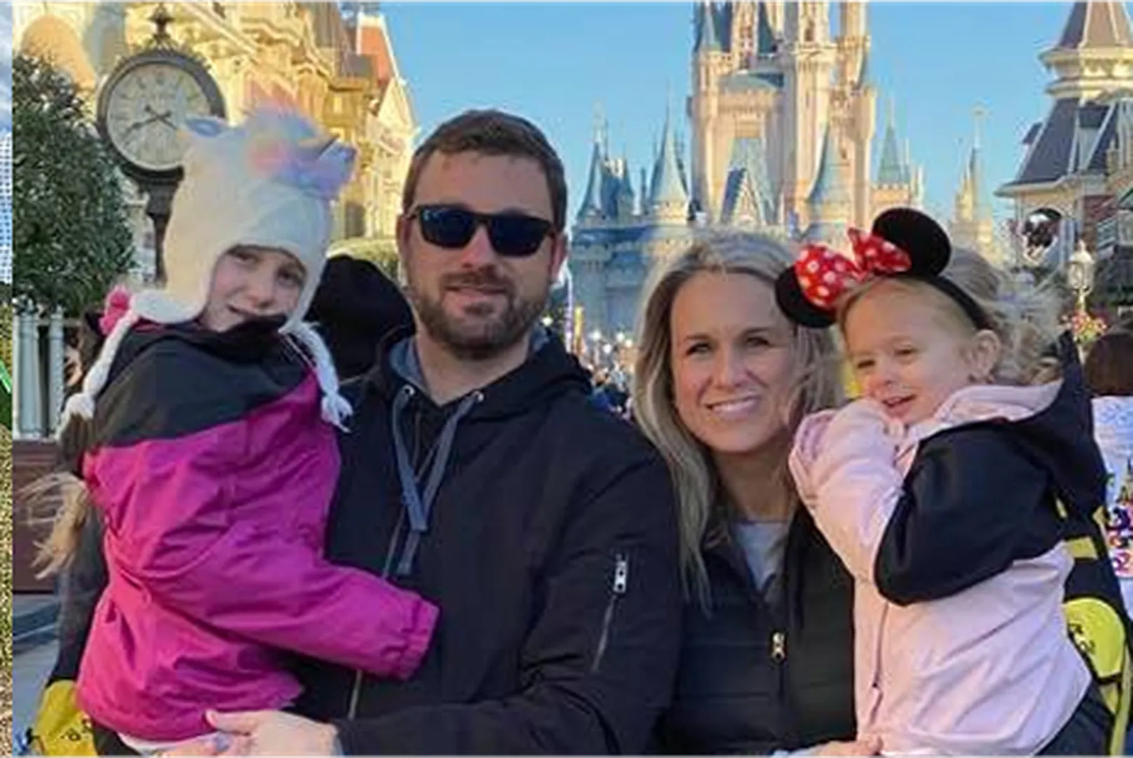 Mark Atkinson, Mortgage Loan Officer, pictured with his wife and children.